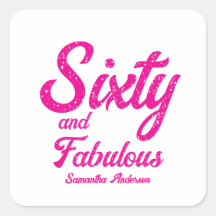 Modern Sixty and Fabulous Pink 60th Birthday Party