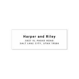 Modern självbränning i Returadress Frimärke Självfärgande Stämpel