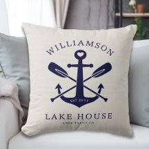 Modern Sjö House Family Namn Anchor Oars Paddles