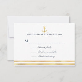 modern sjöfartstema hav RSVP-kort OSA Kort