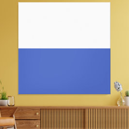 Modern sjölös Nautisk Blue White Färg Block Canvastryck