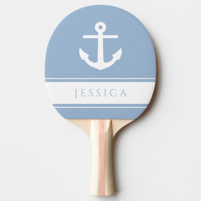 Modern Sjösänka Anpassat Namn Pingisracket (Framsidan)