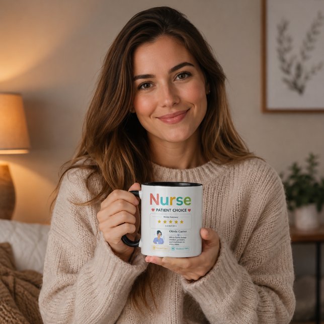 Modern Sjuksköterskeuppskattning Patientrecension Mugg (Modern Nurse Appreciation Patient Review Mug
)
