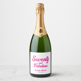 Modern sjuttio och fantastisk rosa 70-årsdag 