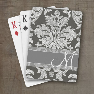 Modern skademodell - kol och Grått Casinokort