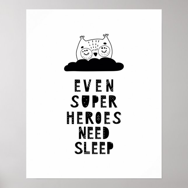 Modern skandal som sovande hjältar från uggla poster (Framsidan)
