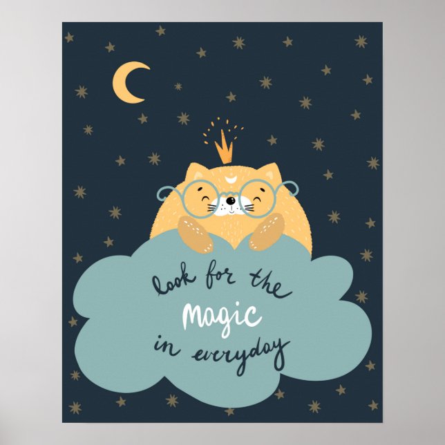 Modern skandal, söt leta efter magiska daghem poster (Framsidan)