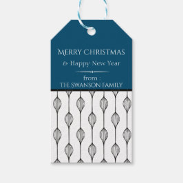 Modern skandinavisk jul presentetikett