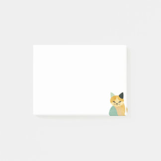 Modern Skandinavisk Minimalistisk Geometrisk Katt Post-it Block