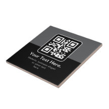 Modern skannbar QR-kod | Svart Grå & Vit