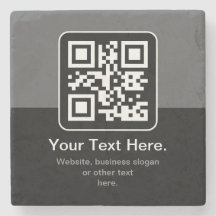 Modern skannbar QR-kod | Svart Grå & Vit