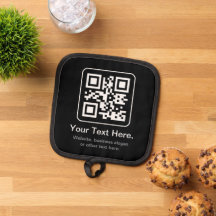 Modern skannbar QR-kod | Svart Vit & Grå