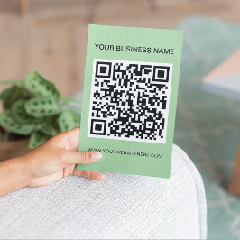 Modern skannerbar QR-kod Marknadsföring Promo Flygblad