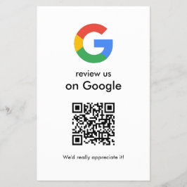 Modern skanning för att granska Google QR-kod affä Flygblad