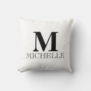 Modern Skapa din egen monogrammall Kudde