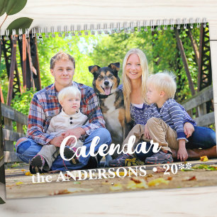 Modern Skapa ditt eget Anpassningsbar-familjfoto 2 Kalender