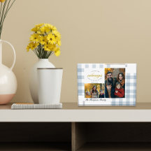 Modern Skapa ditt eget dammiga blått familjefoto