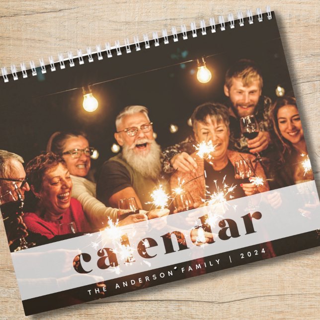 Modern Skapa ditt eget familjefoto | Överlagring Kalender (Skapare uppladdad)