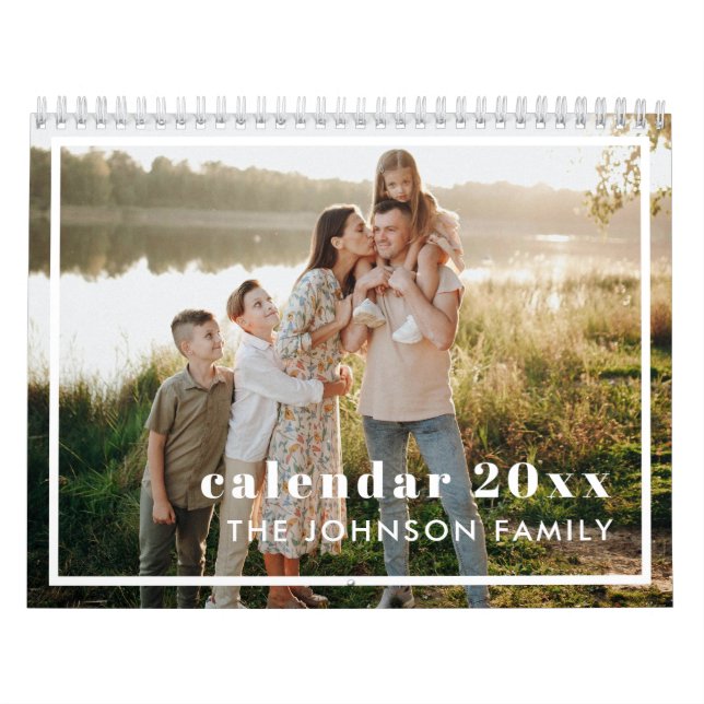 Modern Skapa ditt eget Personlig 2025-foto Kalender (Omslag)
