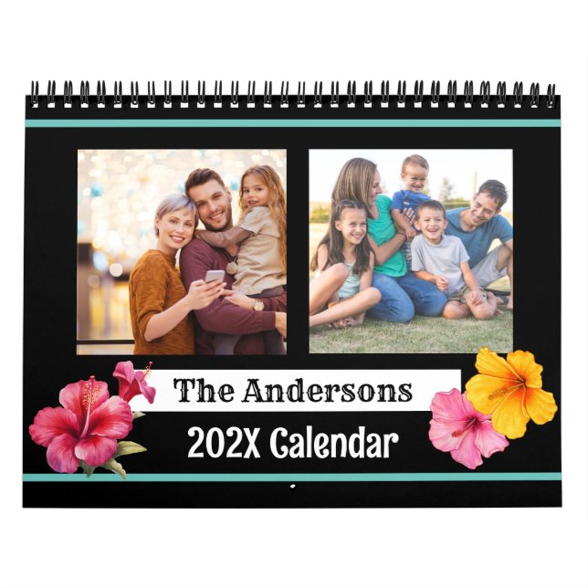 Modern Skapa ett eget familjefoto för Anpassningsb Kalender (Omslag)