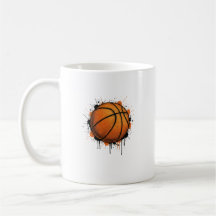Modern Sketch Korgboll Illustration Mugg