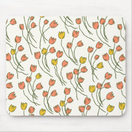 Modern Sketchy Tulips Pattern | Fresh Meadow Musmatta