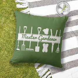 Modern Skoggrön Master Gardener Kudde