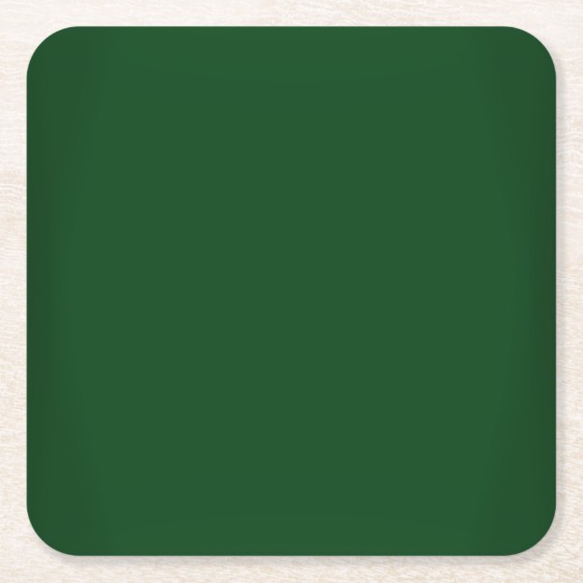 Modern skoggröntanpassade underlägg papper kvadrat (Framsidan)