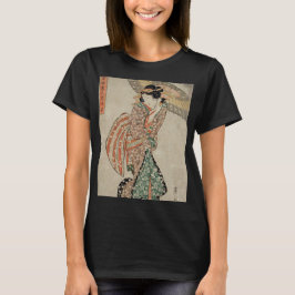 Modern skönhet i en Snowstorm - Kikukawa Eizan T Shirt