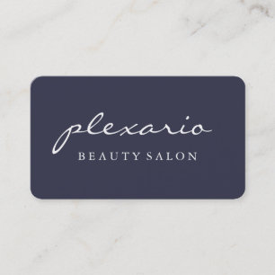 Modern skönhetsalong för enkla BLÅTT Visitkort
