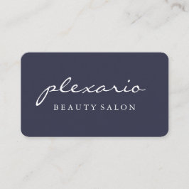 Modern skönhetsalong för enkla BLÅTT Visitkort