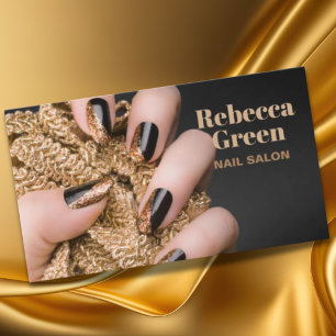 Modern skönhetsmakande manikyr nagel nagelsalon visitkort