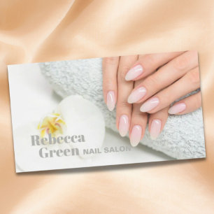 Modern skönhetsmakande manikyr nagel nagelsalon visitkort