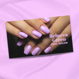 Modern skönhetsmakande manikyr nagel nagelsalon visitkort