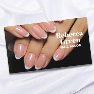 Modern skönhetsmakande manikyr nagel nagelsalon visitkort