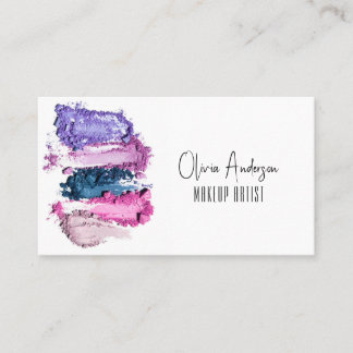 Modern skönhetsövd makeup-artist visitkort