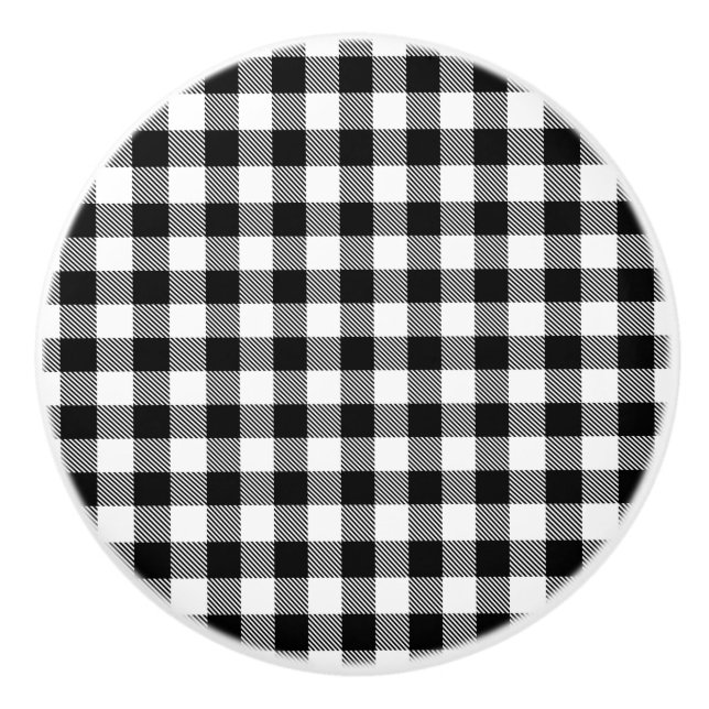 Modern skopa för svartvit buffel från trendig knopp (Framsidan)