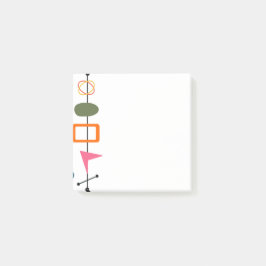 Modern skräddare i mitten av århundradet post-it block