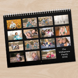 Modern Skräddarsydd 15 Månaders Foto Kalender