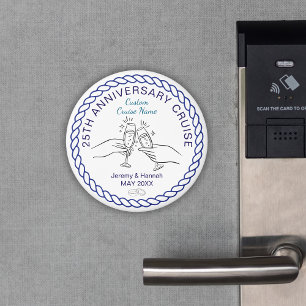 Modern skräddarsydd årsjubileumskryssningskabindör magnet