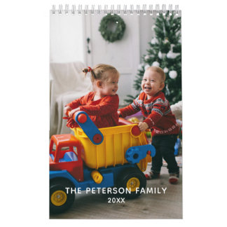 Modern Skräddarsydd Familjefoto Present\Klenod 202 Kalender