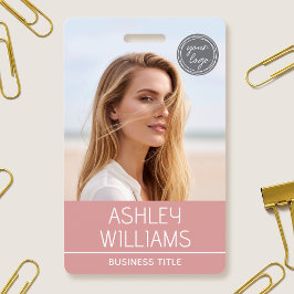 Modern Skräddarsydd Färglogotyp för Anställda Rosa