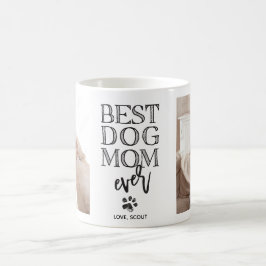 Modern Skräddarsydd Foto Bästa Hundmamma Kaffemugg