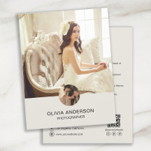 Modern Skräddarsydd Foto QR Fotograf Verksamhet