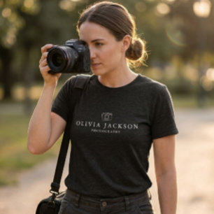Modern Skräddarsydd Fotografnamn Fotografi Kärle T Shirt