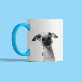 Modern Skräddarsydd Husdjursfoto | Meeko Två-Tonad Mugg