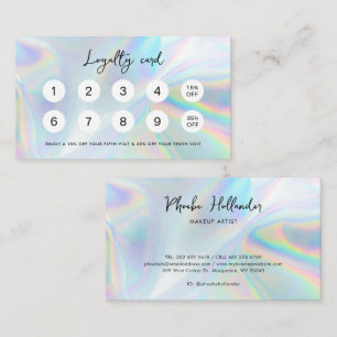 Modern skribentekvivalent affärskund lojalitetskort