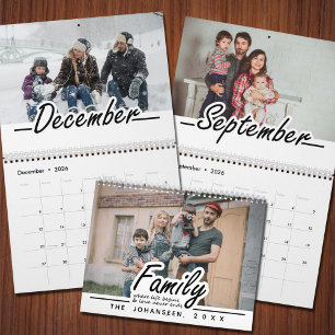 Modern skribentfamiljens Life-citat och Kärlek-fot Kalender