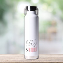 Modern skrift 50 och Fabulous 50:e födelsedag