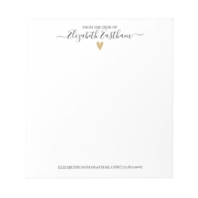 Modern skrift från Anteckningsblockets skrivbord Anteckningsblock (Framsida)